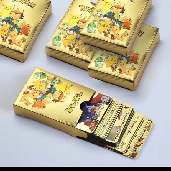 Pokemon Other - Pokemon Gold Cards V VMAX GX Foil Card